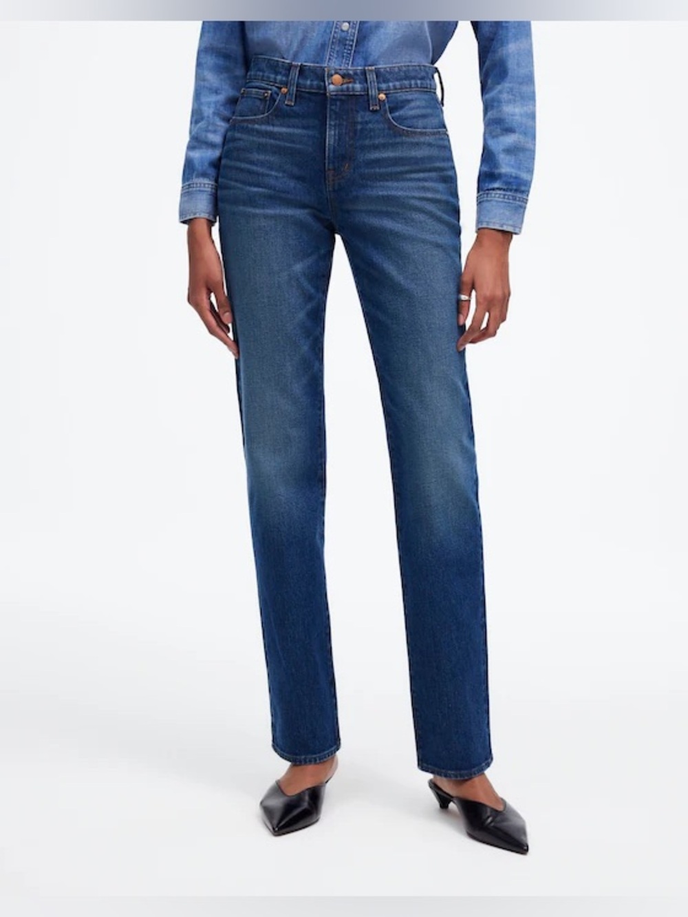 Madewell The '90s Straight Mid-Rise Jean ,w 24
